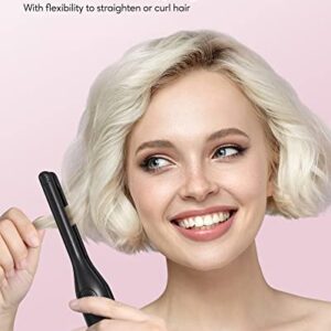 Wavytalk 3/10" Small Flat Iron, Pencil Flat Iron for Short Hair, Pixie Cut and Bangs, Mini Hair Straightener for Edges with Anti-Pinch Design, Tiny Hair Straightener with Titanium Floating Plates