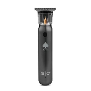 stylecraft ace cordless precision hair trimmer, rechargeable usb type-c connection, stainless steel blade, 3 guards