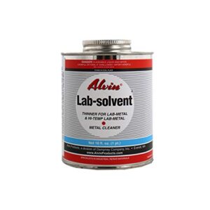 alvin 16 oz lab solvent thinner for lab metal & hi temp lab metal & metal cleaner