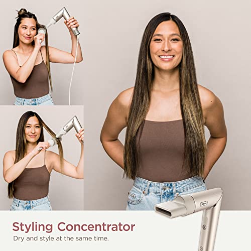 Shark HD430 FlexStyle Air Styling & Drying System, Powerful Hair Blow Dryer & Multi-Styler with Auto-Wrap Curlers, Paddle Brush, Oval Brush, Concentrator Attachment, Stone