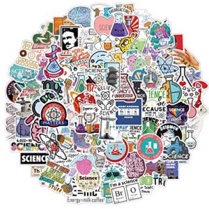 100PCS Science Laboratory Stickers Physics Chemistry Biology Experiment Science Stickers for Laptop Water Bottle Decal for Kids Teens Adult Waterproof Aesthetic Stickers (Science Lab Stickers)