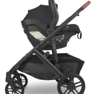 Vista V2 Stroller - Gwen (Green Melange/Carbon/Saddle Leather) + MESA V2 Infant Car Seat - Jake (Charcoal)