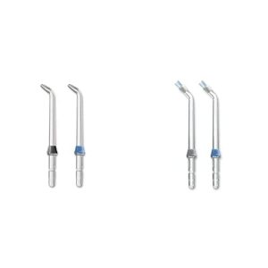waterpik plaque seeker tip, ps-100e, 2 ct with waterpik classic high-pressure jet tip, jt-450e (pack of 2)