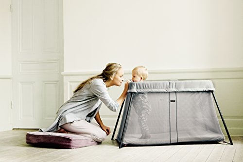 BabyBjörn Travel Crib Light, Silver, One Size