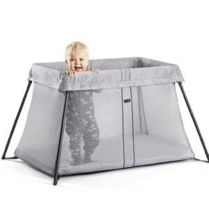 BabyBjörn Travel Crib Light, Silver, One Size