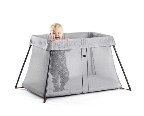 BabyBjörn Travel Crib Light, Silver, One Size