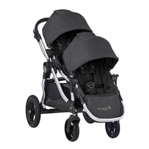 baby jogger city select double stroller | baby stroller with 16 ways to ride, included second seat | quick fold stroller, jet