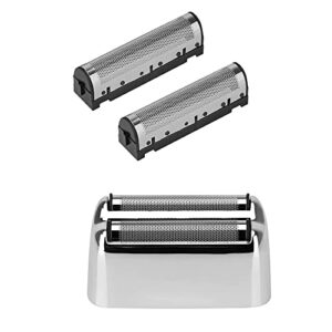 for babyliss shaver foil cutters set, kaynway professional replacemnet foil cutter blade for babylisspro barberology fx collection metal double foil &shaver – included 2 foil, 2 blade, 1 cutter cover
