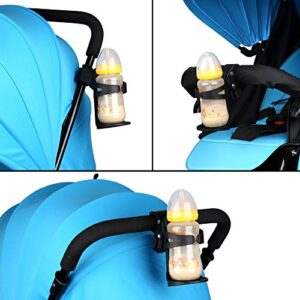 Accmor 2 Pack Stroller Cup Holder, Cup Holder for Uppababy, Nuna, Doona Stroller, Large Caliber Universal Cup Holder for Stroller, Bike, Wheelchair, Walker, Scooter