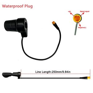 通用 Electric Bicycle Right/Left Handle Wuxing 20X Half Twist Throttle 24V 36V 48V 60V 72V 3pin Waterproof Connector for E Bike Conversion kit Accelerator