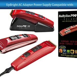 UpBright AC/DC Adapter Compatible with Babyliss Pro Volare X2 FXF811 9430 FX811 FX811 FX811U FX811E FX811RE Cord/Cordless Battery Hair Clipper DVE DSA-12PFT-12 DSA-12G-12 FUS BabylissPRO Power Charger