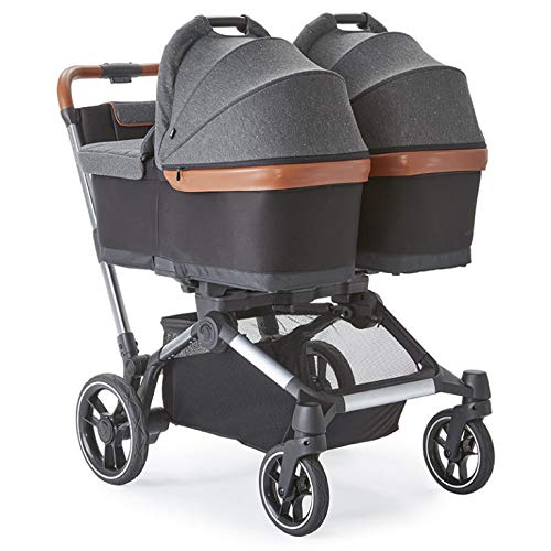 Contours Element Side-by-Side Convertible Toddler and Baby Stroller Single-to-Double, Reversible Seating Options, Infant Car Seat Compatibility, Spacious Storage, UPF 50+ Sun Canopy - Storm Gray