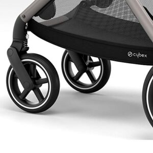 CYBEX Gazelle S Stroller, Modular Double Stroller for Infant and Toddler, Includes Detachable Shopping Basket, Over 20+ Configurations, Folds Flat for Easy Storage, Deep Black