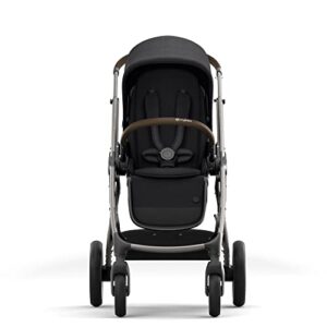 CYBEX Gazelle S Stroller, Modular Double Stroller for Infant and Toddler, Includes Detachable Shopping Basket, Over 20+ Configurations, Folds Flat for Easy Storage, Deep Black