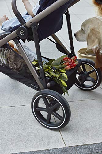 CYBEX Gazelle S Stroller, Modular Double Stroller for Infant and Toddler, Includes Detachable Shopping Basket, Over 20+ Configurations, Folds Flat for Easy Storage, Deep Black