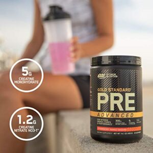 Optimum Nutrition Gold Standard Pre Workout Advanced, with Creatine, Beta-Alanine, Micronized L-Citrulline and Caffeine for Energy, Keto Friendly, Raspberry Lime Mojito, 20 Servings