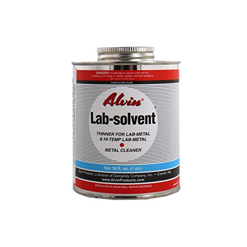 Alvin 24 oz Lab Metal & 16 oz Lab Solvent Kit Putty Dent Filler & Patching Compound Epoxy