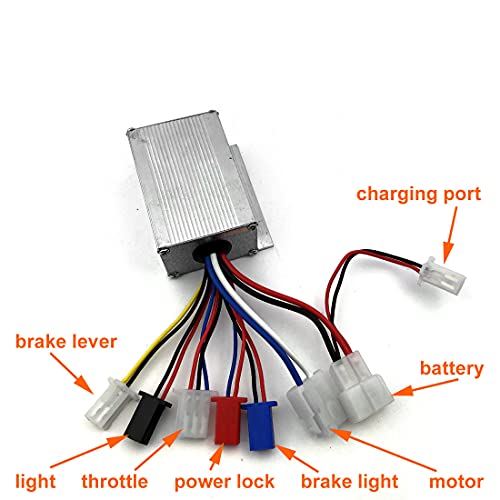 L-faster Freewheel 250W Electric Brush DC Motor + Controller + Throttle E-Bike Simple kit Electric Bike Conversion Easy kit (36V 250W kit)