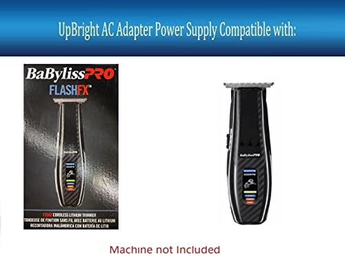 UpBright 12V AC/DC Adapter Compatible with Babyliss PRO FX59Z GraphiteFX FlashFX Li-ion Battery Barber Hair Cliper Trimmer DVE DSA-12PFT FUS 120100 12VDC 1A Power Supply Cord Cable Charger