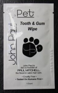 john paul pet tooth & gum wipes foil pack