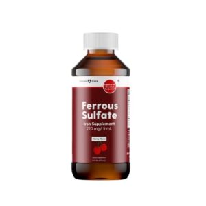 ferrous sulfate liquid iron supplement for adults by llorens care – 220 mg in 5 ml iron complex supplement for anemia and iron deficiency. boost energy levels