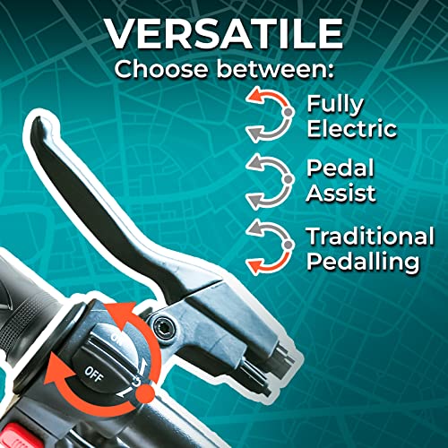 Keystone Peak New 2023 Release Amsterdam Folding Electric Bicycle - 12'' Ebike for Adults and Teenagers - Electric Bike with 350W Motor 36V Lithium - Ion Battery - Throttle & Pedal Assist Modes