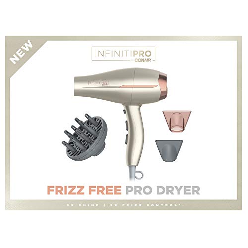INFINITIPRO BY CONAIR Frizz Free Pro Hair Dryer ~ 2x the Shine - 3x the Frizz Control
