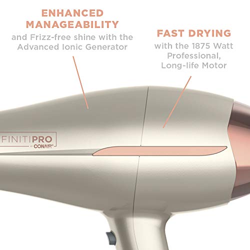 INFINITIPRO BY CONAIR Frizz Free Pro Hair Dryer ~ 2x the Shine - 3x the Frizz Control