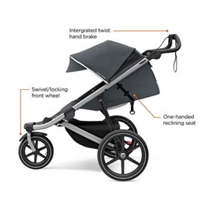 Thule Urban Glide 2 Jogging Stroller - Single Baby Stroller Perfect for Daily Strolling and Jogging - Features 5-Point Harness, Lightweight and Compact , Durable and Versatile Design for all Terrains