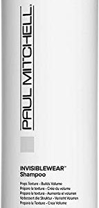 Paul Mitchell Invisiblewear Shampoo, Preps Texture + Builds Volume, For Fine Hair , 33.8 Fl Oz (Pack of 1)