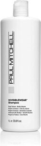 paul mitchell invisiblewear shampoo, preps texture + builds volume, for fine hair , 33.8 fl oz (pack of 1)