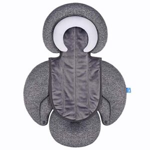 coolbebe new 2-in-1 head & body supports for baby newborn infants – extra soft stroller cushion pads car seat insert, prefect for all seasons