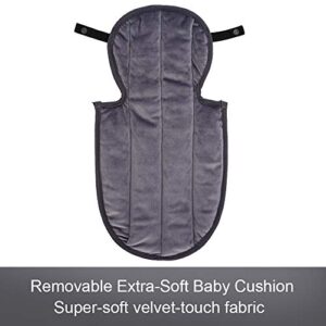 COOLBEBE New 2-in-1 Head & Body Supports for Baby Newborn Infants - Extra Soft Stroller Cushion Pads Car Seat Insert, Prefect for All Seasons