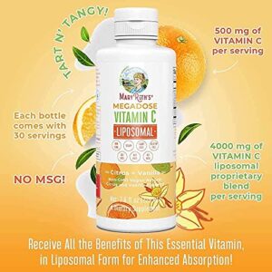 Vitamin C Gummies & Liposomal Immunity Bundle by MaryRuth's | Vitamin C Chewable Gummies, 60ct | Megadose Vitamin C Liposomal 500mg, 7.6oz | Formulated for Adults & Kids | Vegan Immune Support