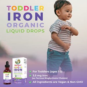 Liquid Iron Supplement for Toddlers & USDA Organic Vitamin D3 Liquid Spray Bundle by MaryRuth's | Iron Supplement | Immune Support for Infants & Toddlers | Vegan | Gluten Free | Non-GM