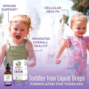 Liquid Iron Supplement for Toddlers & USDA Organic Vitamin D3 Liquid Spray Bundle by MaryRuth's | Iron Supplement | Immune Support for Infants & Toddlers | Vegan | Gluten Free | Non-GM