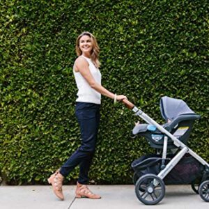 UPPAbaby Cruz V2 Stroller - Jake (Black/Carbon/Black Leather) + Mesa Infant Car Seat - Jake (Black)