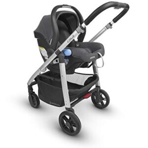 UPPAbaby Cruz V2 Stroller - Jake (Black/Carbon/Black Leather) + Mesa Infant Car Seat - Jake (Black)