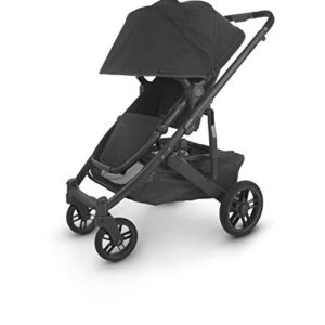 UPPAbaby Cruz V2 Stroller - Jake (Black/Carbon/Black Leather) + Mesa Infant Car Seat - Jake (Black)