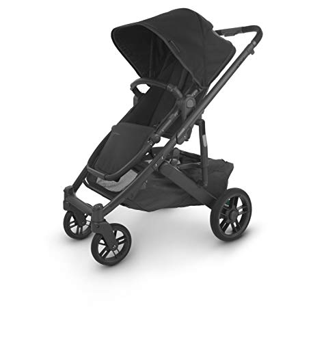 UPPAbaby Cruz V2 Stroller - Jake (Black/Carbon/Black Leather) + Mesa Infant Car Seat - Jake (Black)