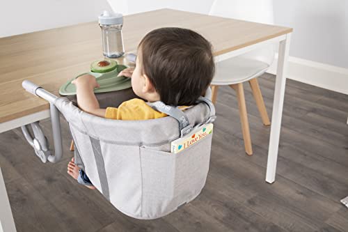 Regalo Easy Diner Hook-On High Chair, Includes Storage Pocket, Rubber Bumpers to Protect Surfaces, and Fast Compact Foldable Design for Home and Travel Use