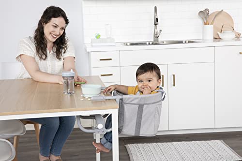 Regalo Easy Diner Hook-On High Chair, Includes Storage Pocket, Rubber Bumpers to Protect Surfaces, and Fast Compact Foldable Design for Home and Travel Use