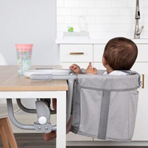 Regalo Easy Diner Hook-On High Chair, Includes Storage Pocket, Rubber Bumpers to Protect Surfaces, and Fast Compact Foldable Design for Home and Travel Use