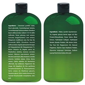 Tea Tree Mint Shampoo and Conditioner - contains Pure Tea Tree Oil & Peppermint Oil - Fights Hair Loss, Promotes Hair Growth, Fights Dandruff, Lice & Itchy Scalp - Men & Women Sulfate Free -16 oz x 2