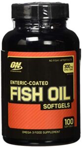 optimum nutrition fish oil softgels, 100 softgel