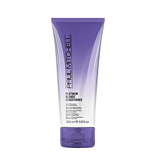 Paul Mitchell Platinum Blonde Purple Conditioner, Cools Brassiness + Eliminates Warmth, For Color-Treated Hair + Naturally Light Hair Colors, 6.8 fl. oz.