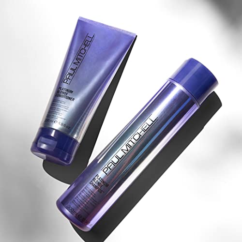 Paul Mitchell Platinum Blonde Purple Conditioner, Cools Brassiness + Eliminates Warmth, For Color-Treated Hair + Naturally Light Hair Colors, 6.8 fl. oz.