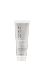 paul mitchell clean beauty scalp therapy conditioner, gently conditions + cools all hair types, especially dry, oily + sensitive scalps, 8.5 oz.