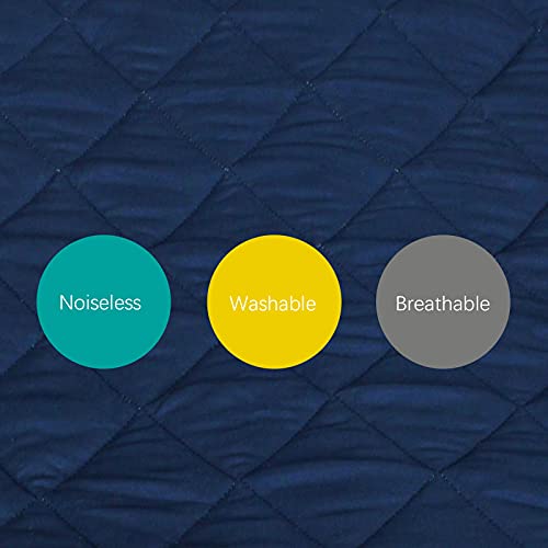 Sheet for Regalo My Cot Portable Toddler Bed, Joovy Travel Cot, Adovel Baby Bassinet Bedside Crib (Sheet Only, Bed not Included), Soft Child Travel Cot Padded Cover, Navy