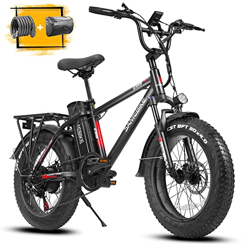 SAMEBIKE 750W Electric Bikes for Adults Up to 65 Miles EBike 4.0" Fat Tire Electric Bike 27 Mph Moped Electric Mountain Bike with 48V 13Ah Battery, Shimano 7 Speed, USB Display